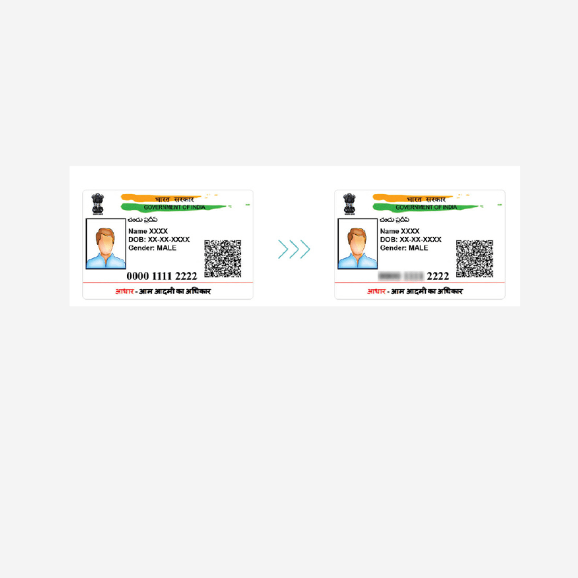 aadhaar number masking