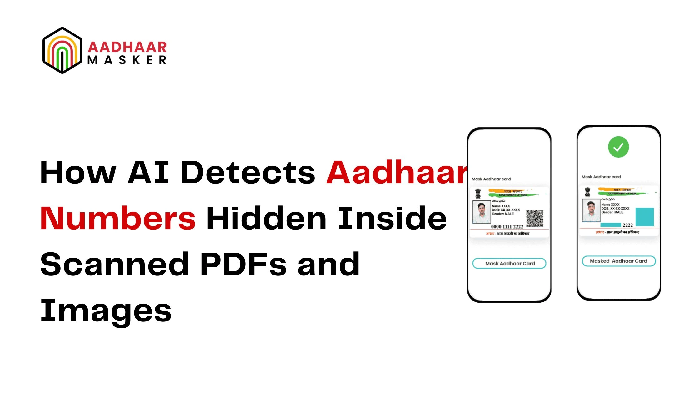 how ai detects aadhaar numbers inside documents 